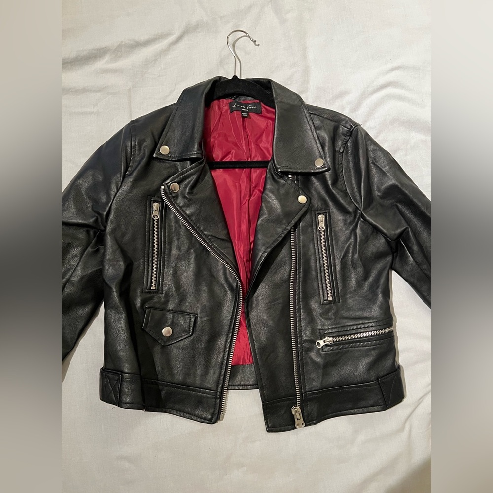 Faux leather jacket